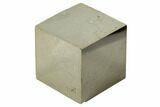Bargain, Shiny, Natural Pyrite Cube - Navajun, Spain #118300-1